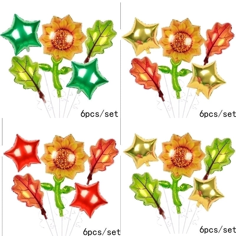 Birthday Rose and Daisy Flower Aluminum Foil Balloon for Party Decorations|Party Supplies Balloons