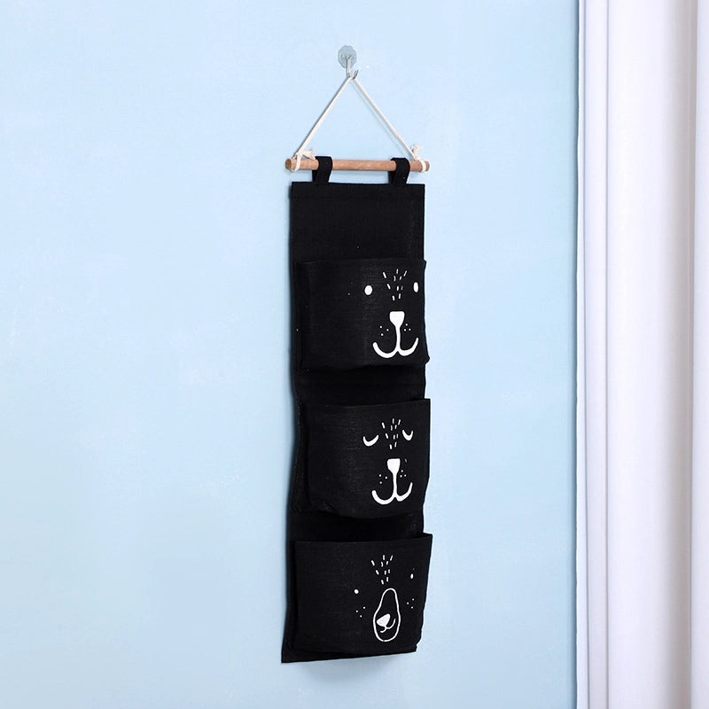 Waterproof Fabric Hanging Storage Bag for Bedside Wall and Door | Home Organization