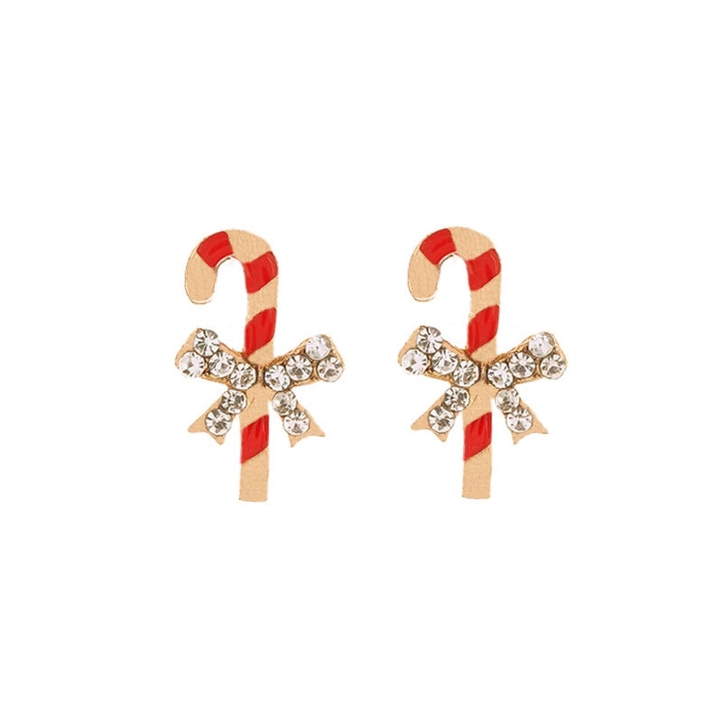 Christmas Cute Minimalist Alloy Christmas Tree Santa Claus Snowman Party Festival Decoration|Holiday Jewelry Accessories