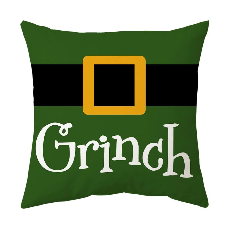 Christmas Tree Santa Elk Holiday Polyester Pillow Covers|Home Decor Pillows