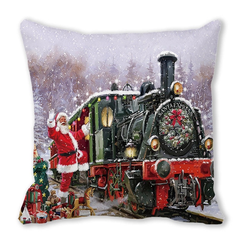 Festive Santa Pillow Covers for Couch Sofa Christmas Home Decor|Home Decor & Pillows