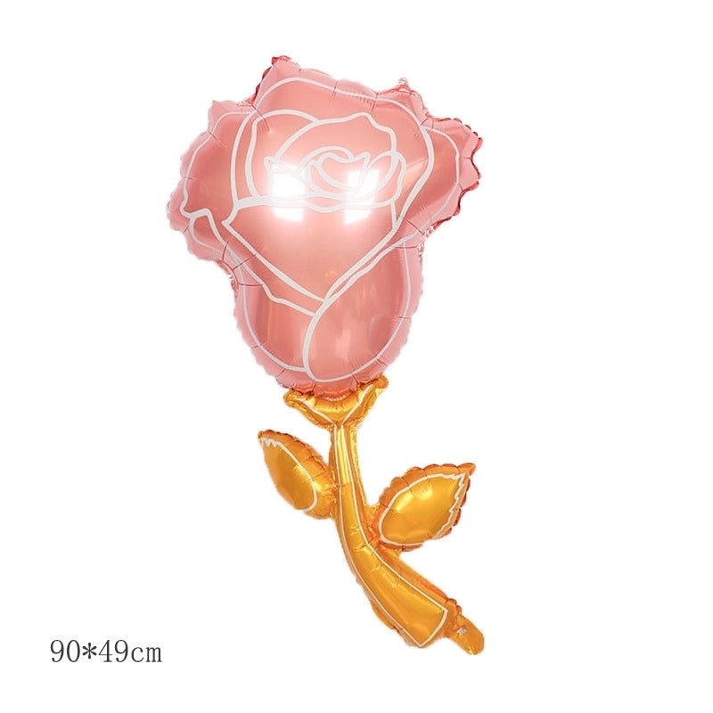 Birthday Rose and Daisy Flower Aluminum Foil Balloon for Party Decorations|Party Supplies Balloons