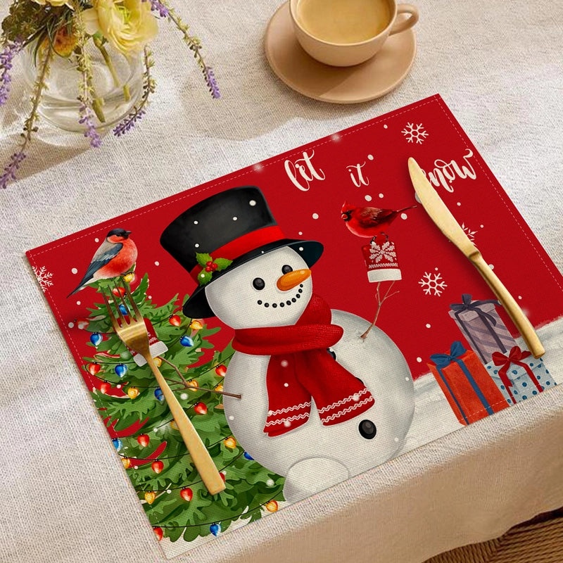 Minimalist Christmas Tree Placemat for Holiday Dining|Home Decor & Tableware