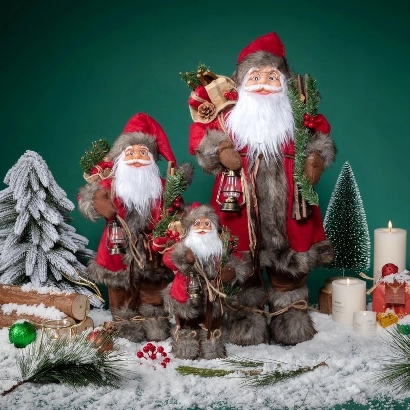 Festive Santa Claus PVC Christmas Party Decorations|Holiday Party Supplies