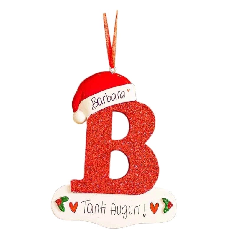 26 English Letters Car Pendant Christmas Tree Ornament for Home Decoration|Car Accessories