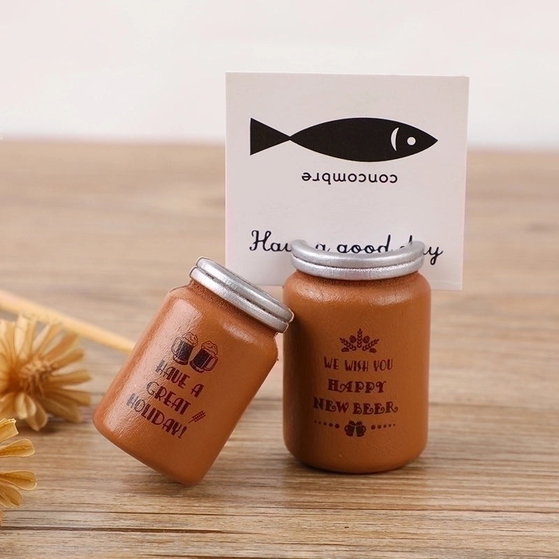 Wooden Letter Cup Holder Retro Style for Classroom and Daily Use|Home Decor & Organization