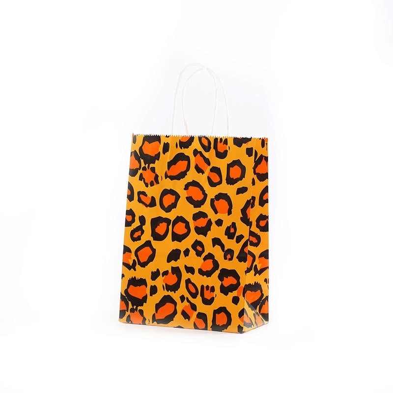 Cute Animal Print Kraft Paper Gift Bags for Children's Day|Party Supplies & Gift Bags