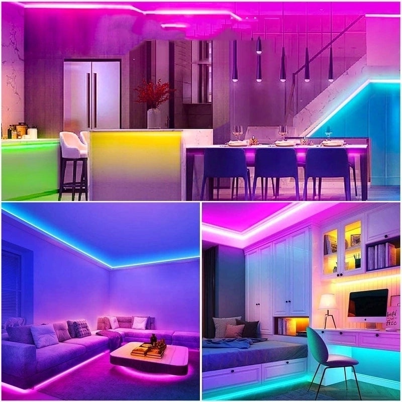 Geometric Synthetic Strip Lights for Party and Birthday Decor|Home Decor & Lighting