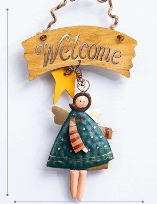 Cartoon Santa Claus Iron Christmas Decoration Minimalist Festive Props|Home Decor