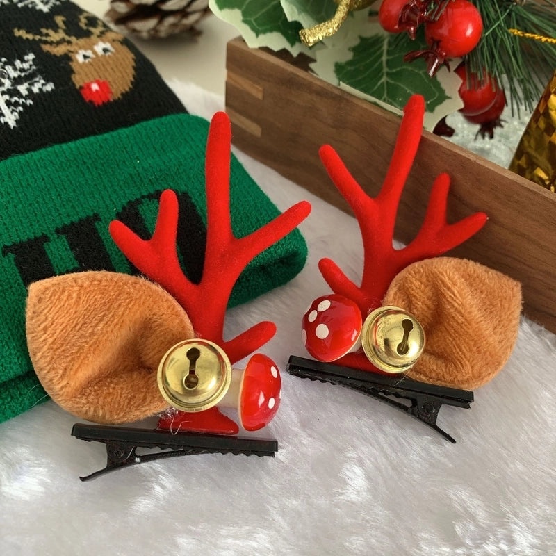 Festive Reindeer Antler Hair Clip for Daily Wear|Hair Accessories