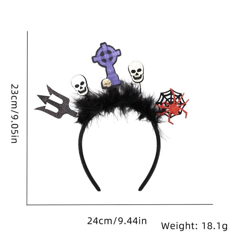 Halloween Pumpkin Cat Bat Feather Hairband for Masquerade Party Costume Props | Party Accessories