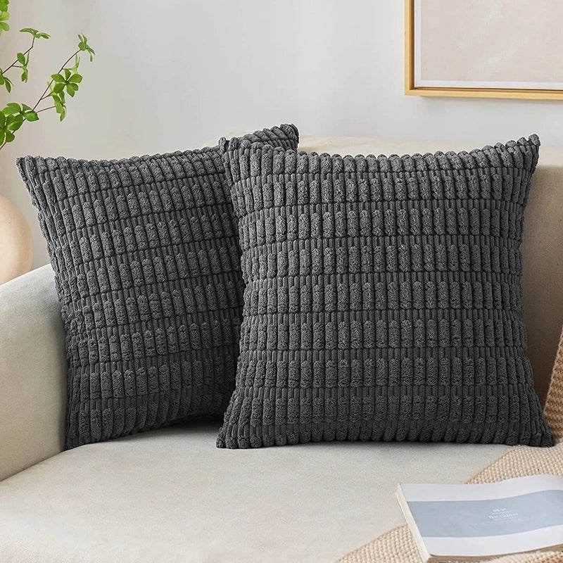 Corduroy Pillow Covers for Casual Vacation Decor | Home Textiles & Bedding