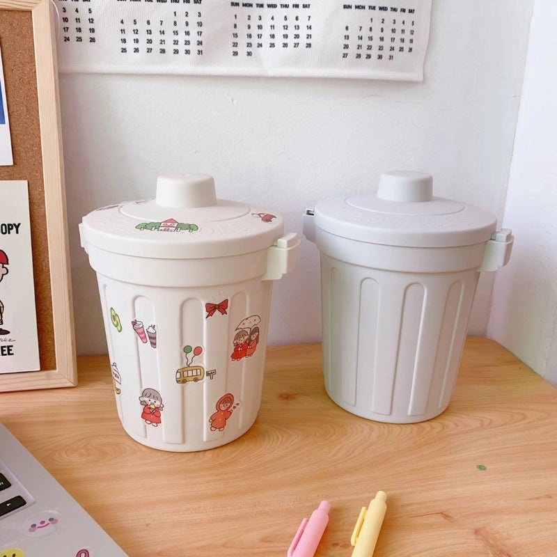 Creative Mini Desktop Trash Can Storage Box for Bedroom|Home & Office Storage