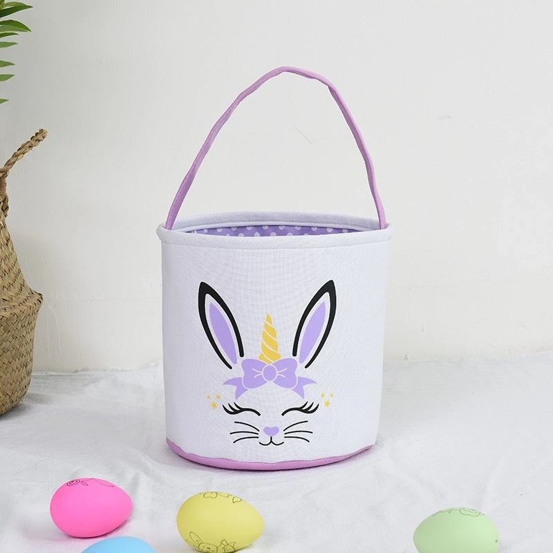 Minimalist Easter Rabbit Cloth Basket for Daily Use | Home Decor & Seasonal Accessories