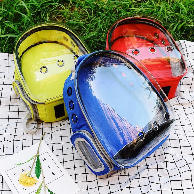 Transparent Cat Shoulder Bag Lightweight Breathable Portable Pet Backpack for Outgoing Travel|Pet Carriers and Travel Bags