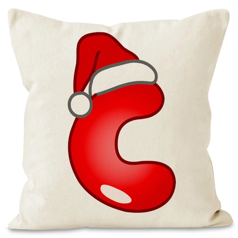 Nordic Christmas Pillow Covers Cute Modern Santa Hat Linen Polyester Sofa Cushion Cases|Home Decor Pillows