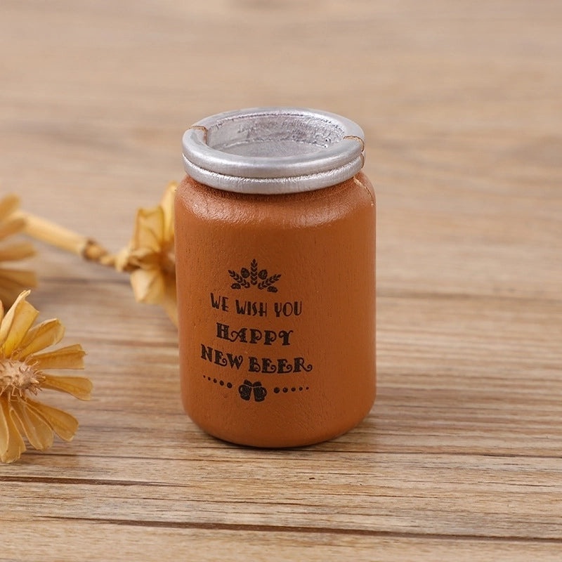 Wooden Letter Cup Holder Retro Style for Classroom and Daily Use|Home Decor & Organization