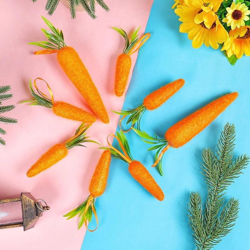2024 New Easter Carrot Decorations Large and Small Sizes for Living Room Sofa Display|Home Decor Easter Decorations