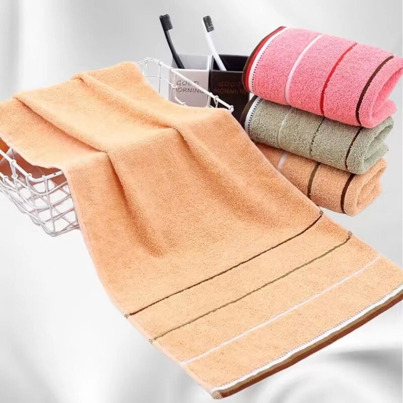 Gaoyang Thick Soft Dark Cotton Towel for Adults, Absorbent Household Stall Use | Home & Living Textiles