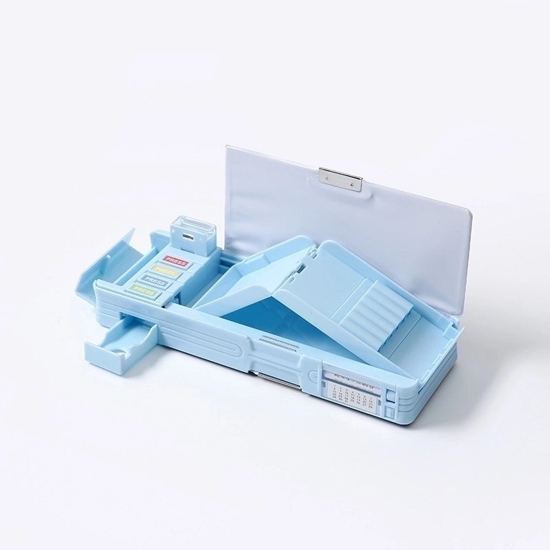 Multi-functional Double-layer Large Capacity Pencil Case for Primary School Students|School Supplies