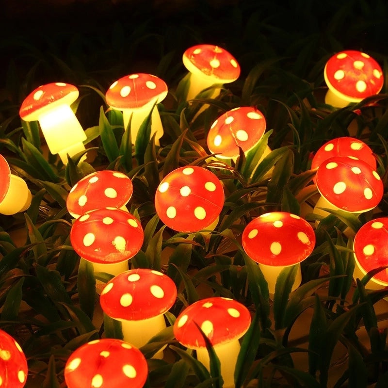 Christmas Minimalist Mushroom Plastic Indoor Lights|Home Decor Lighting