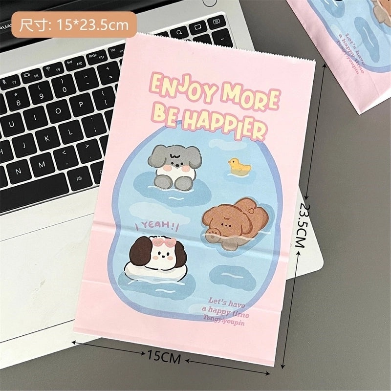 Plaid Kraft Paper Birthday Gift Bag Single Piece | Birthday Gift Bags