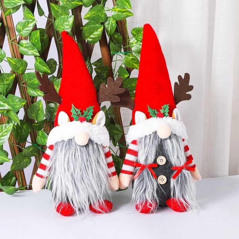 Creative Hong Kong Antler Dwarf Doll Christmas Ornaments | Holiday Decorations & Gifts