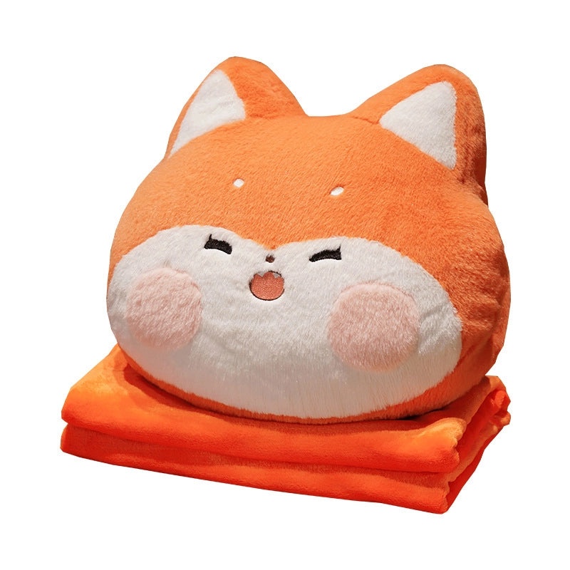 Winter Thickened Pillow Quilt Dual-Use Car Blanket Office Nap Pillow Hand Warmer Student Dormitory|Home & Living Bedding