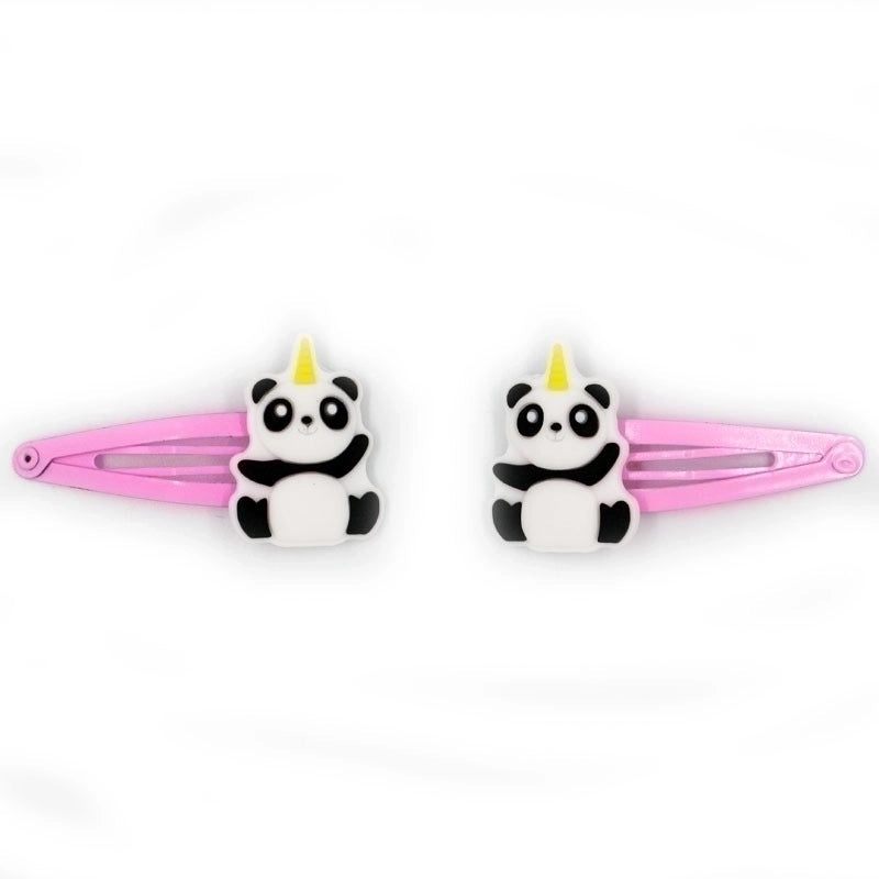 Cute Panda PVC Epoxy Hair Clip for Women | Hair Accessories