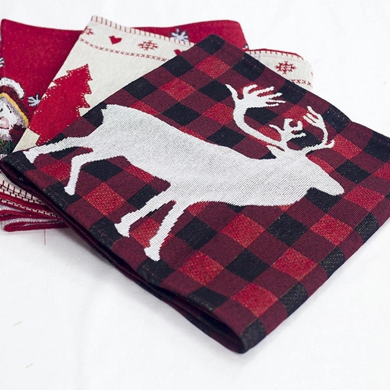 Festive Christmas Tree and Snowman Party Tablecloth for Holiday Decor|Home & Kitchen Decorations