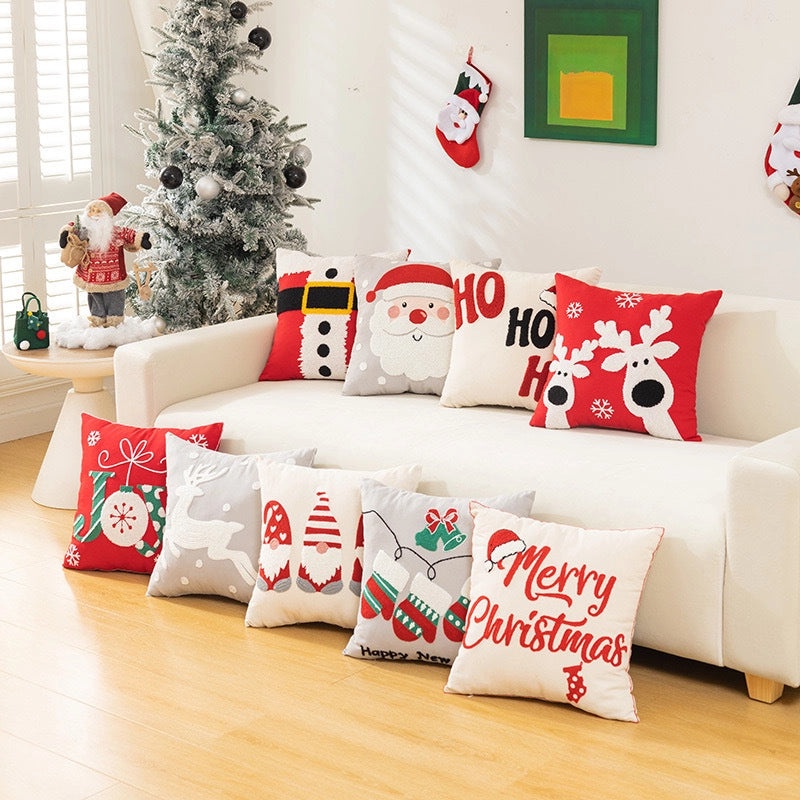 Modern Christmas Snowflake Pillow Covers for Couch and Sofa | Home Decor & Pillows