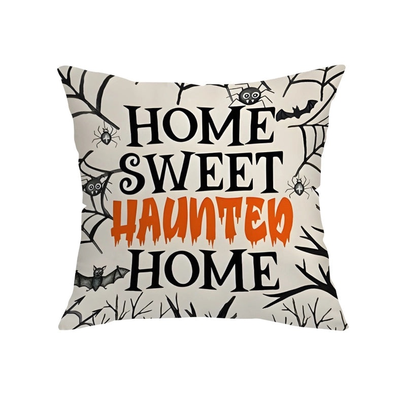 Nordic Halloween Pumpkin Letter Pillow for Couch & Sofa | Home Decor & Holiday Accessories