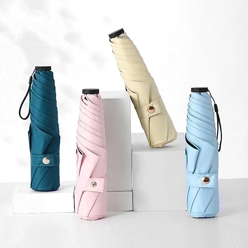 Classic Solid Color Stainless Steel Umbrella Rain Gear|Umbrellas & Rain Accessories