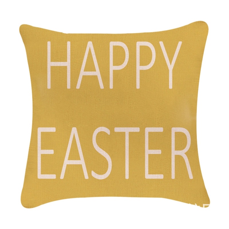 Minimalist Easter Rabbit Linen Pillow Covers for Couch and Sofa Decor | Home Decor Accessories
