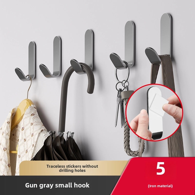 Strong Adhesive Hook Punch-Free Wall Mount Seamless Hanging Hook for Bathroom Kitchen Door | Home Storage & Organization