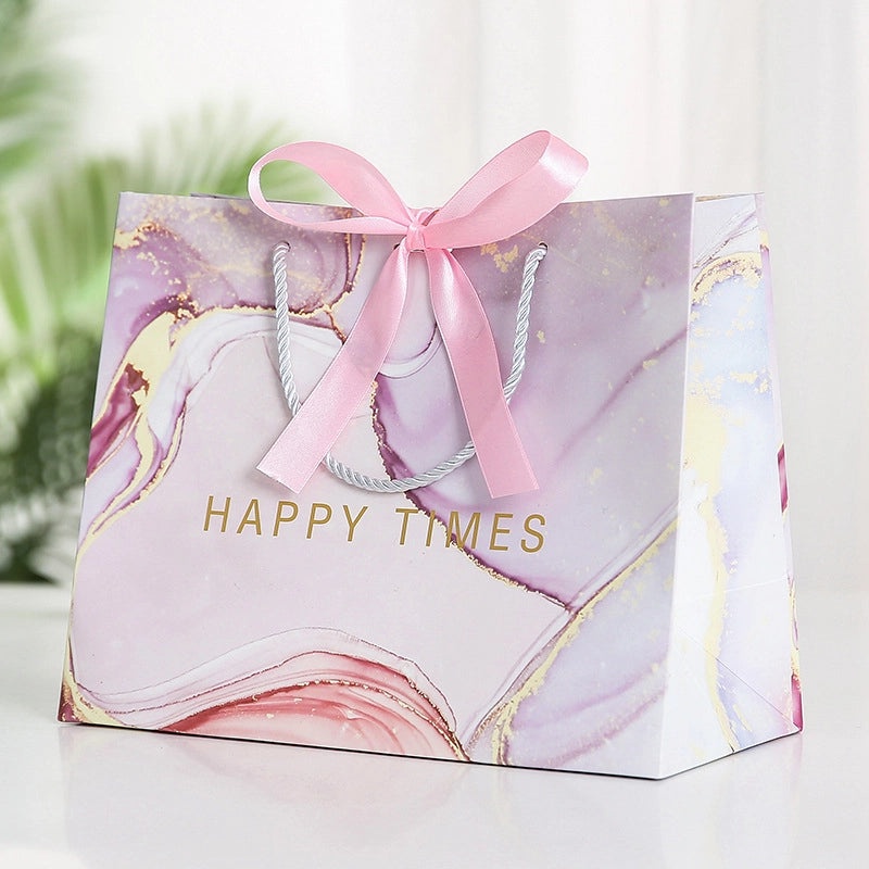 Nordic White Letter Cardboard Gift Bags for Party Festival Wrapping | Party Supplies