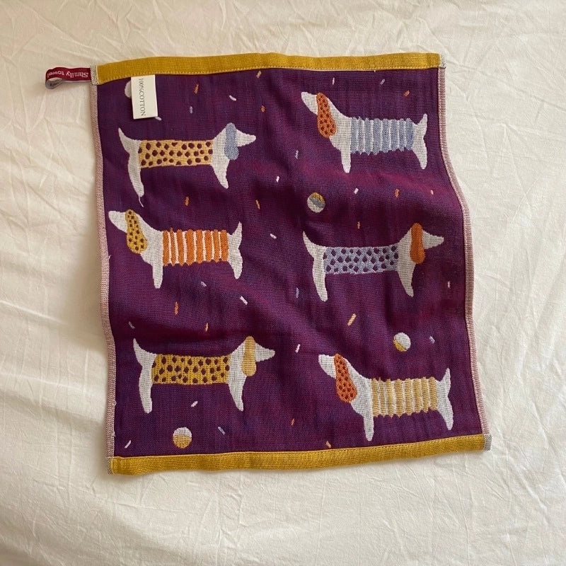 Adorable Animal Print Cotton Towels for Kids|Home & Kitchen Bath Towels