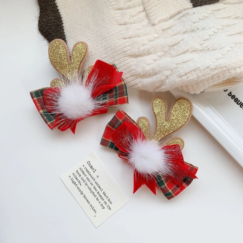 Festive Reindeer Antler Hair Clip for Daily Wear|Hair Accessories