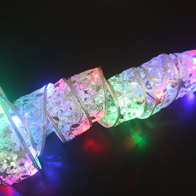 Festive Geometric Gauze String Lights for Christmas Party Decoration|Home Decor Lighting