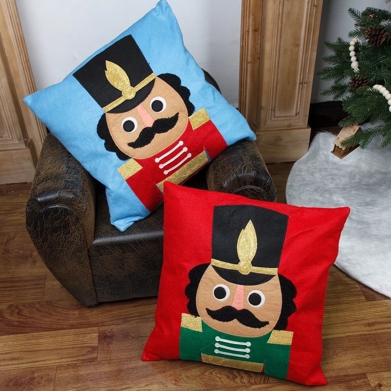 Cute Christmas Soldier Felt Ornament for Couch & Sofa | Holiday Home Decor