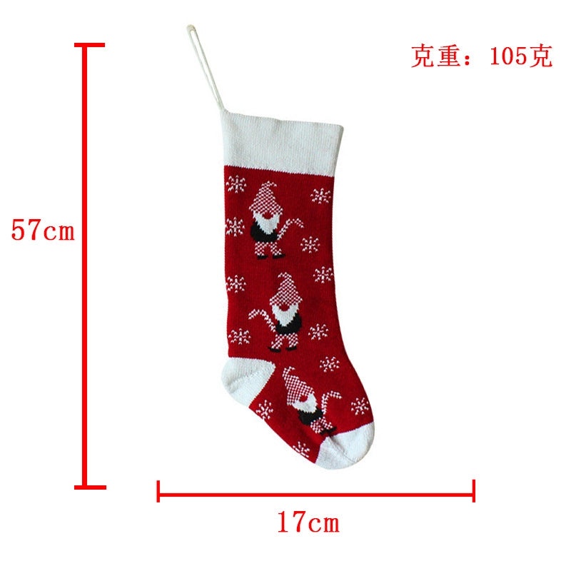 Christmas Knitted Gift Socks Christmas Tree Pendant Holiday Stockings Festive Christmas Decorations | Christmas Decorations & Stockings