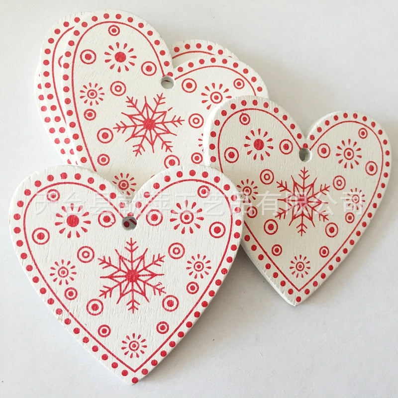 Creative Wooden Christmas Ornaments DIY Home Pendant Crafts Factory Direct | Home Decor & DIY Accessories