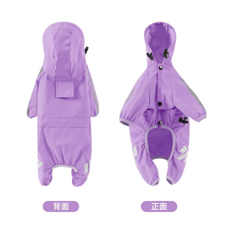 Adjustable Large, Medium, Small Dog Raincoat for Outdoor Wear | Pet Apparel & Accessories