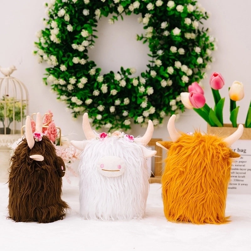 Adorable Plush Cattle Family Gathering Decor | Home Decorations