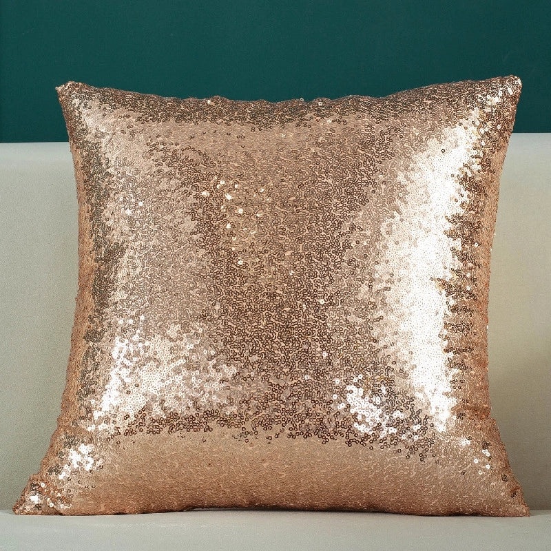 Elegant Vintage Solid Color Sequin Pillow Covers|Home Decor Pillows