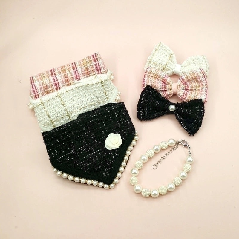 Adorable Polyester Bow Tie Pet Scarf for Dogs and Cats|Pet Accessories