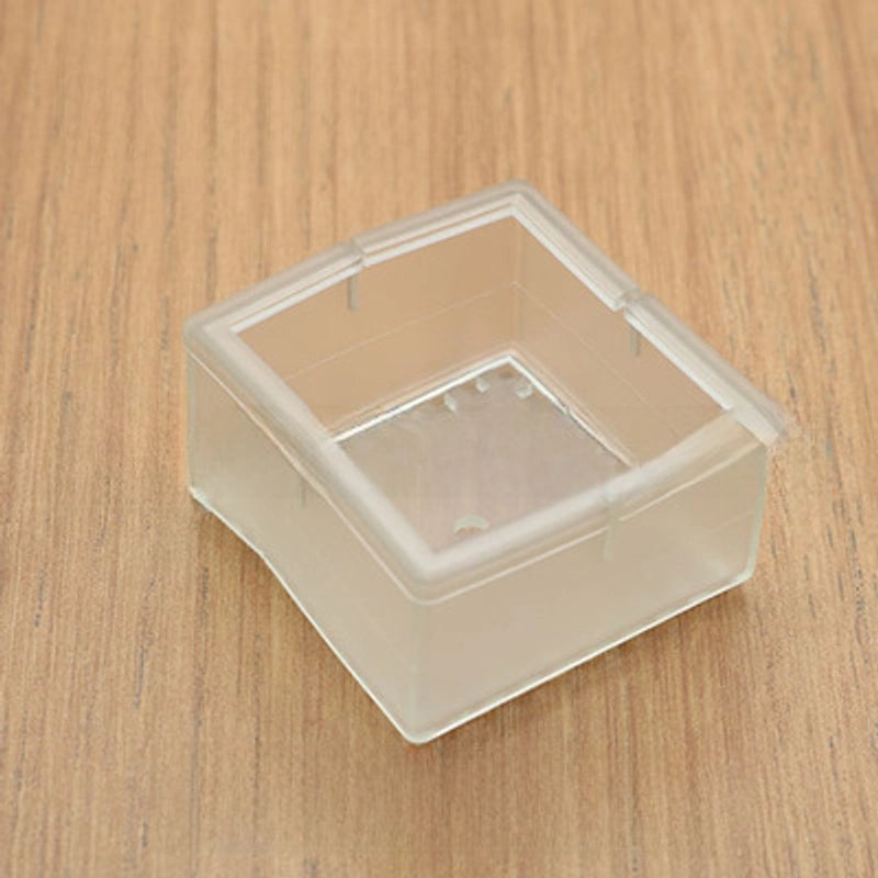 Transparent Non-slip Rubber Chair Leg Caps Thickened Floor Protectors Multi-size Furniture Feet Covers|Home & Living