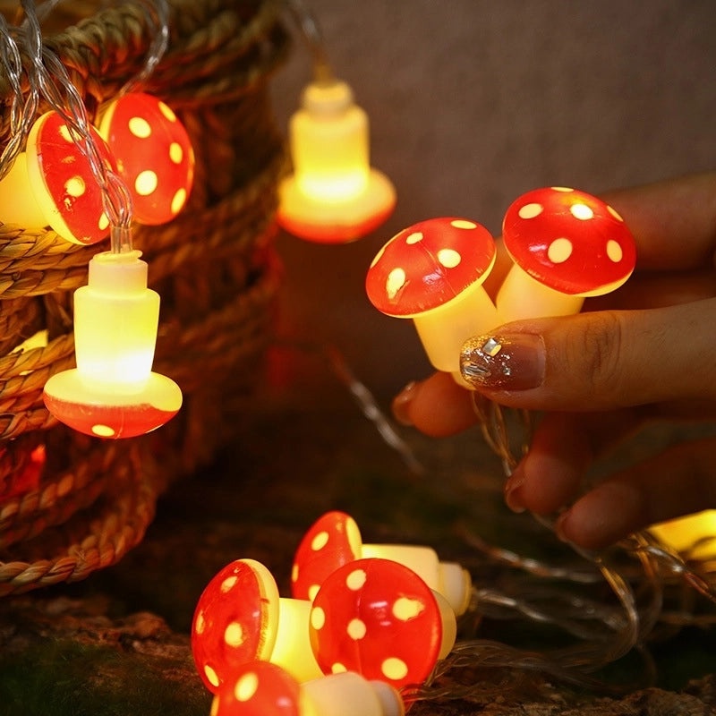 Christmas Minimalist Mushroom Plastic Indoor Lights|Home Decor Lighting