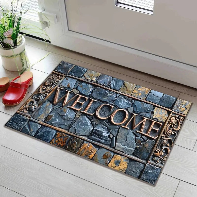Casual Letter Pattern Diatomaceous Earth Bath Mat for Bathroom|Home & Living Accessories