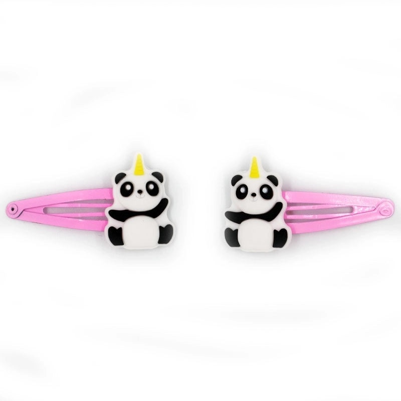 Cute Panda PVC Epoxy Hair Clip for Women | Hair Accessories